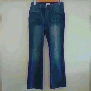 NICOLE MILLER | Girls Medium Wash Mid  Rise Stretchy Bootcut Jeans